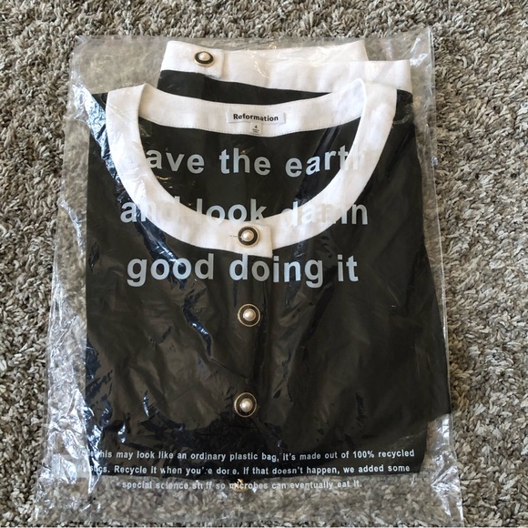 Reformation Black and White Mini Dress - Picture 8 of 11